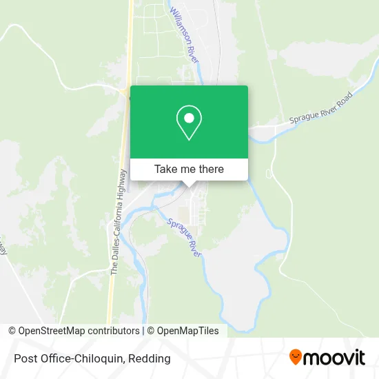 Post Office-Chiloquin map