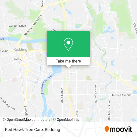 Red Hawk Tree Care map
