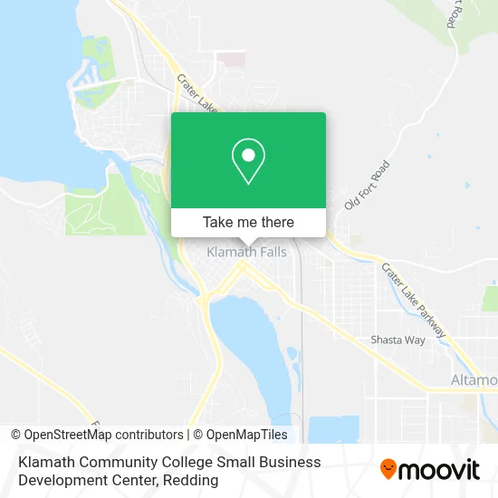 Klamath Community College Small Business Development Center map