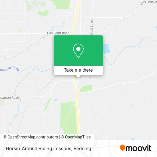Horsin' Around Riding Lessons map