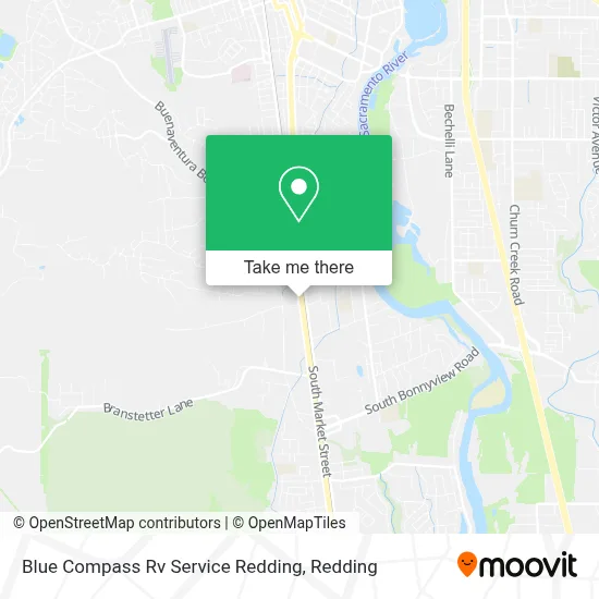 Blue Compass Rv Service Redding map