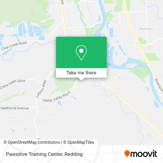 Pawsitive Training Center map