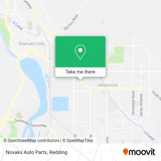 Novaks Auto Parts map