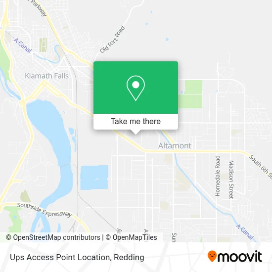 Ups Access Point Location map