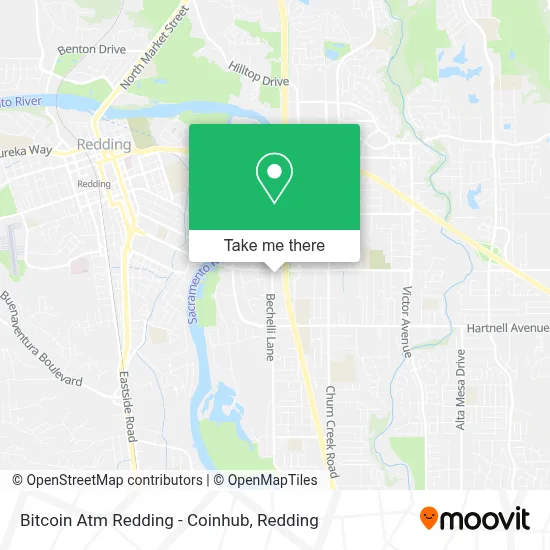Bitcoin Atm Redding - Coinhub map