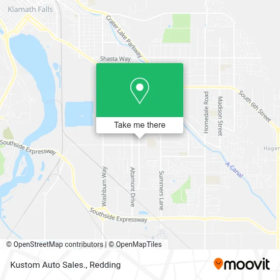 Kustom Auto Sales. map