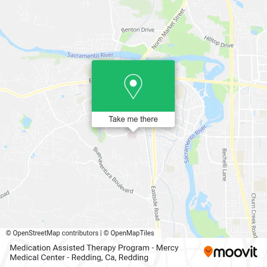 Medication Assisted Therapy Program - Mercy Medical Center - Redding, Ca map