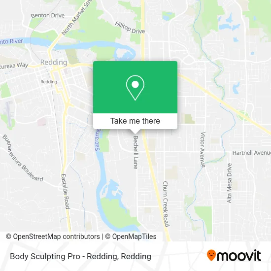 Body Sculpting Pro - Redding map