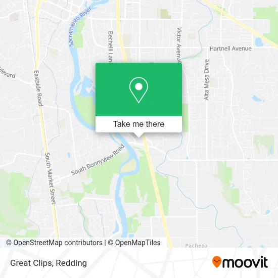 Great Clips map