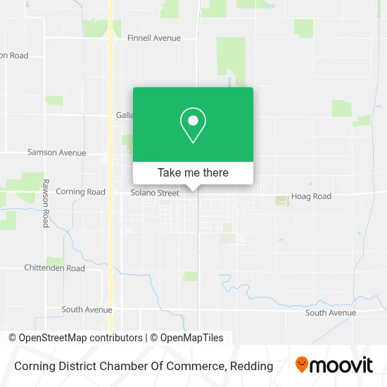 Corning District Chamber Of Commerce map