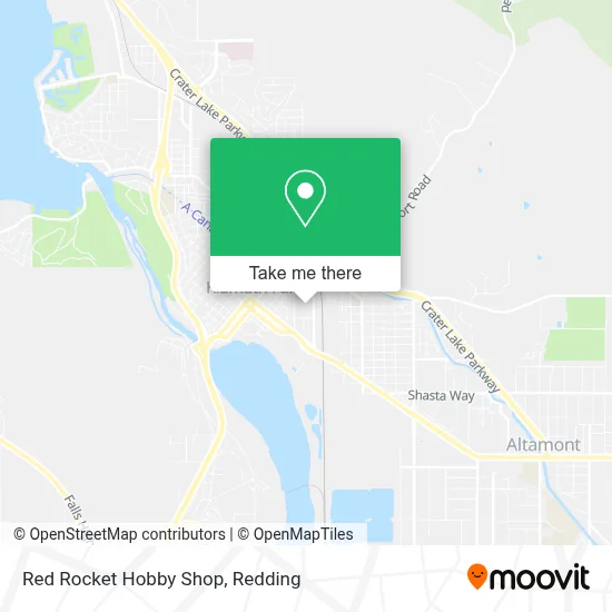 Red Rocket Hobby Shop map