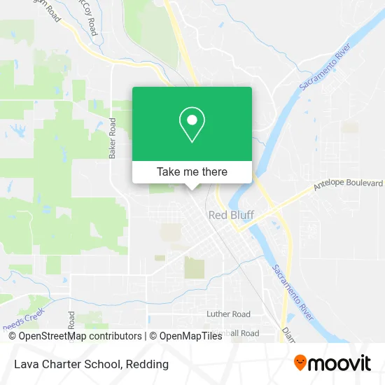 Lava Charter School map