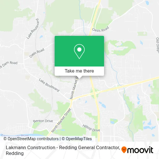 Lakmann Construction - Redding General Contractor map
