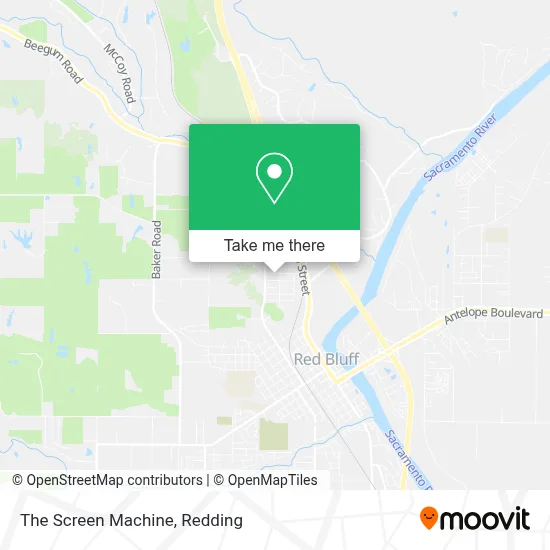 The Screen Machine map