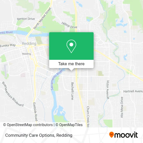 Community Care Options map