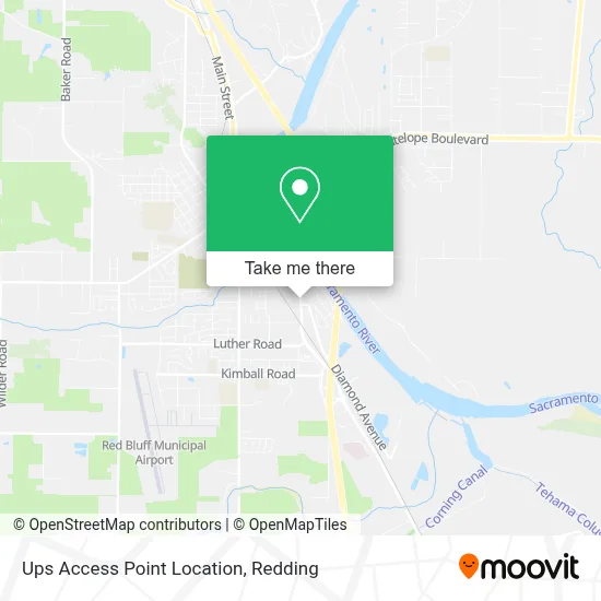 Ups Access Point Location map