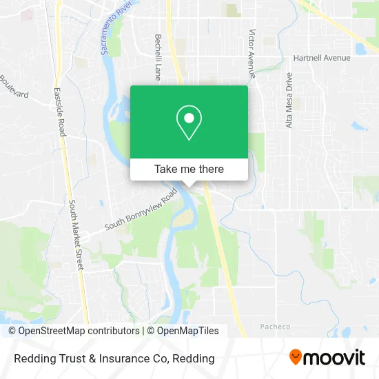 Redding Trust & Insurance Co map