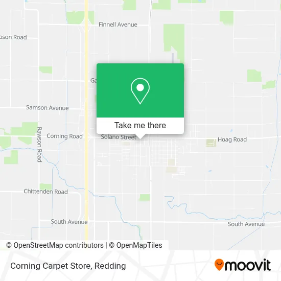 Corning Carpet Store map