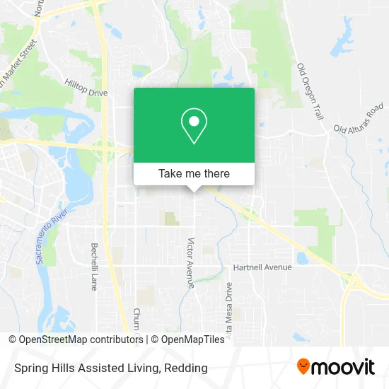 Spring Hills Assisted Living map