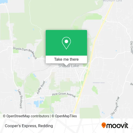 Cooper's Express map