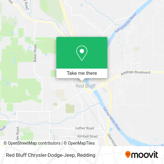 Red Bluff Chrysler-Dodge-Jeep map