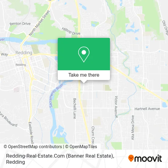Redding-Real-Estate.Com (Banner Real Estate) map