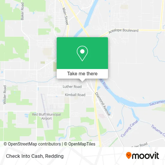 Check Into Cash map