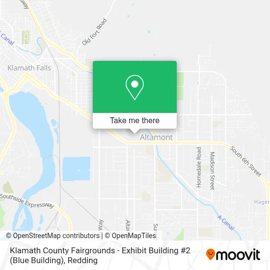 Klamath County Fairgrounds - Exhibit Building #2 (Blue Building) map