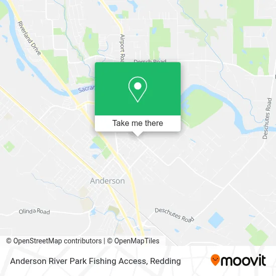 Anderson River Park Fishing Access map