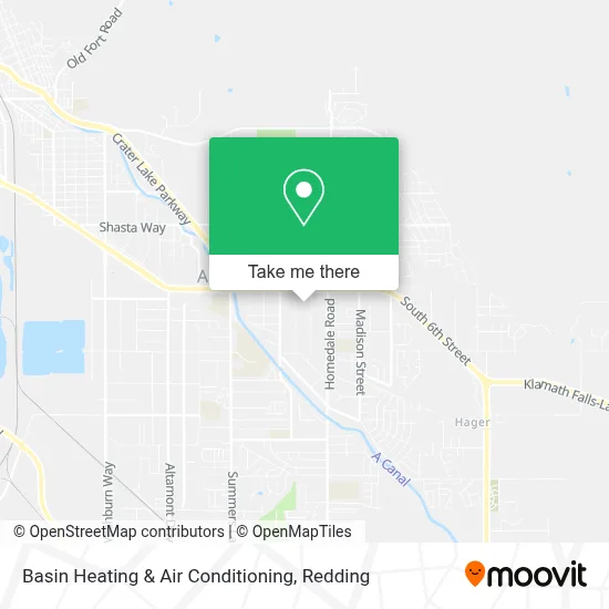 Basin Heating & Air Conditioning map