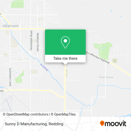 Sunny D Manufacturing map