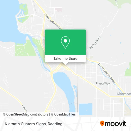 Klamath Custom Signs map