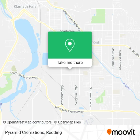 Pyramid Cremations map