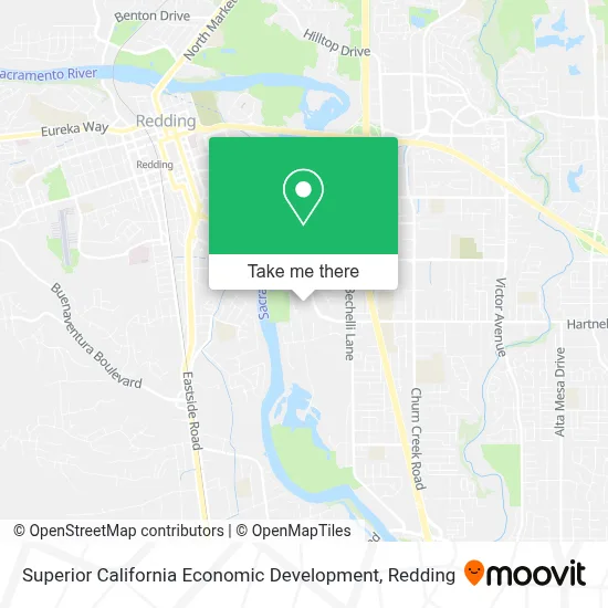 Superior California Economic Development map