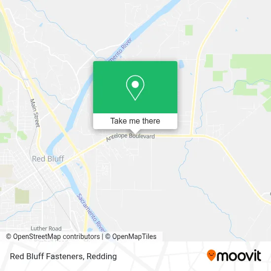 Red Bluff Fasteners map