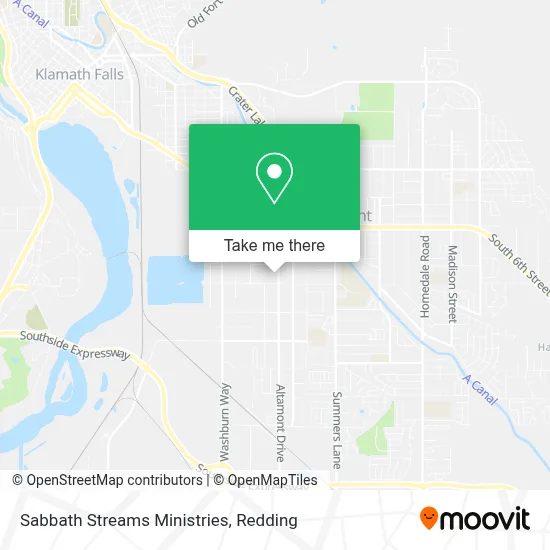Sabbath Streams Ministries map