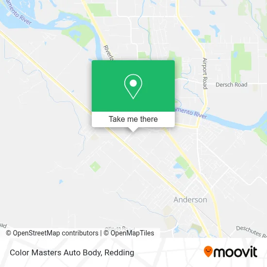 Color Masters Auto Body map
