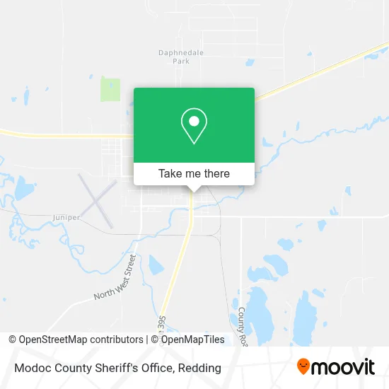 Modoc County Sheriff's Office map