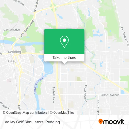 Valley Golf Simulators map