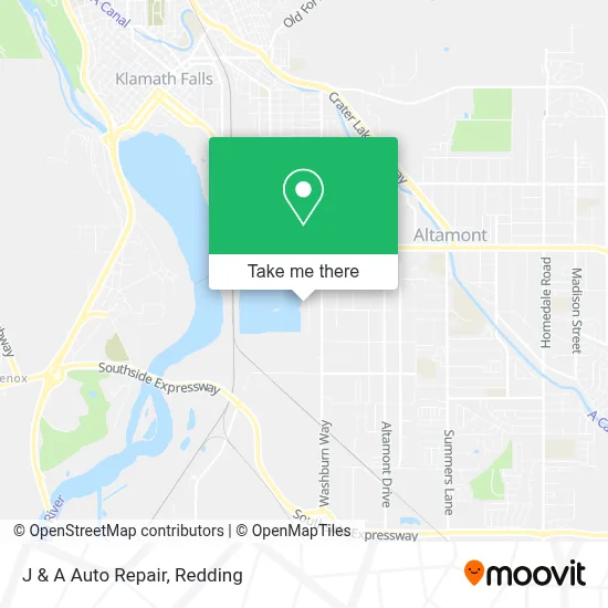 J & A Auto Repair map