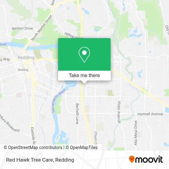 Red Hawk Tree Care map
