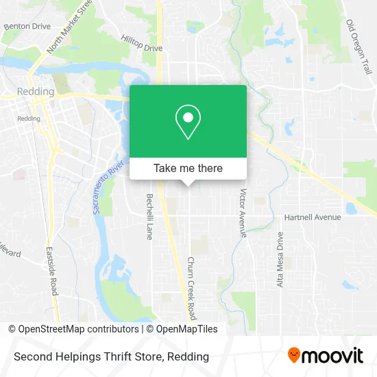 Second Helpings Thrift Store map