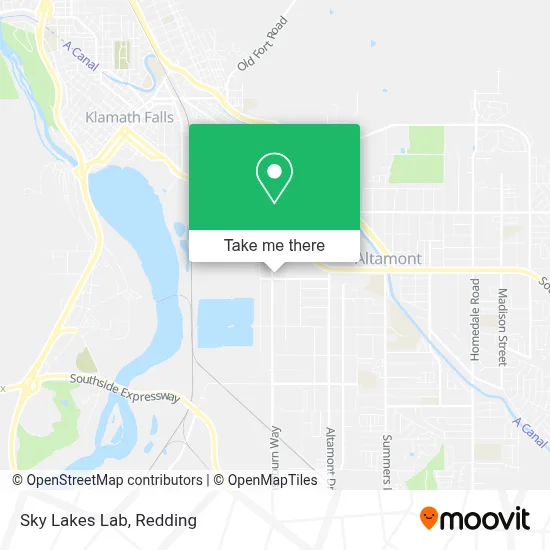 Sky Lakes Lab map