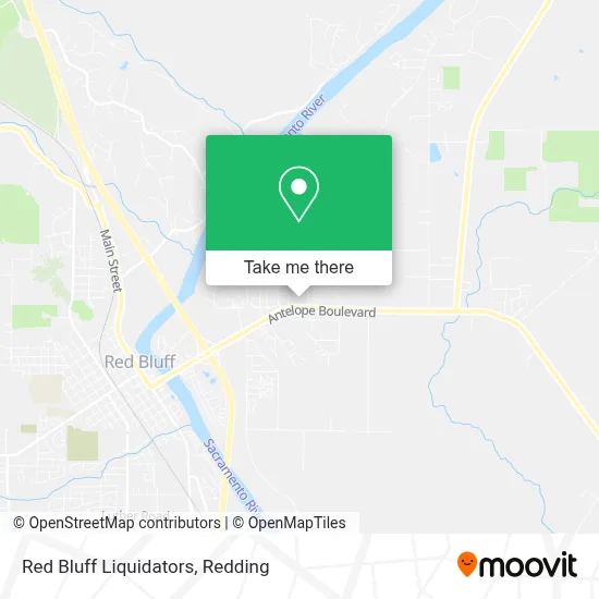 Red Bluff Liquidators map