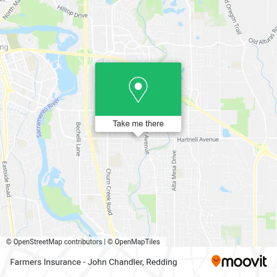 Farmers Insurance - John Chandler map