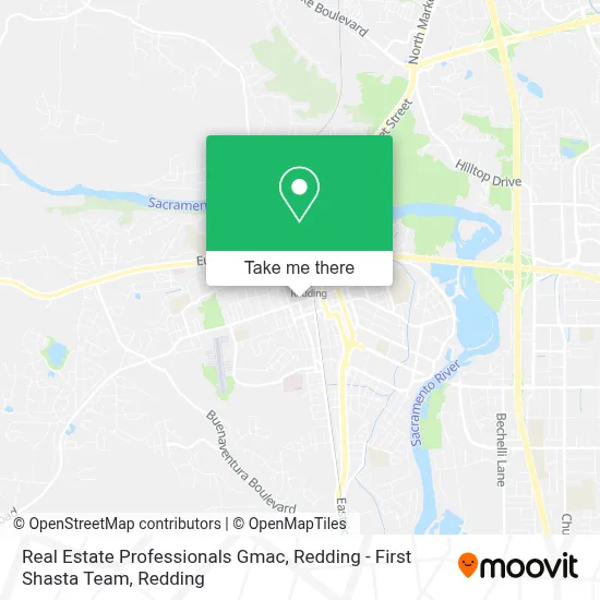 Real Estate Professionals Gmac, Redding - First Shasta Team map