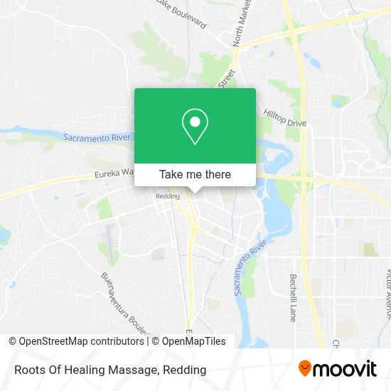 Roots Of Healing Massage map