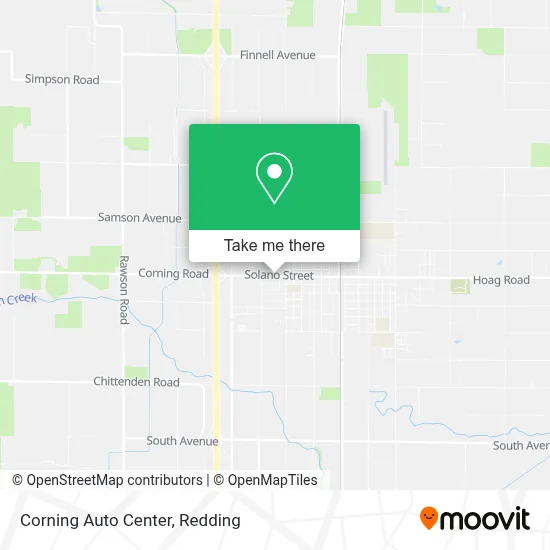 Corning Auto Center map