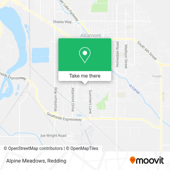 Alpine Meadows map