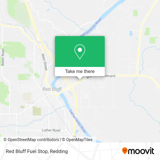 Red Bluff Fuel Stop map